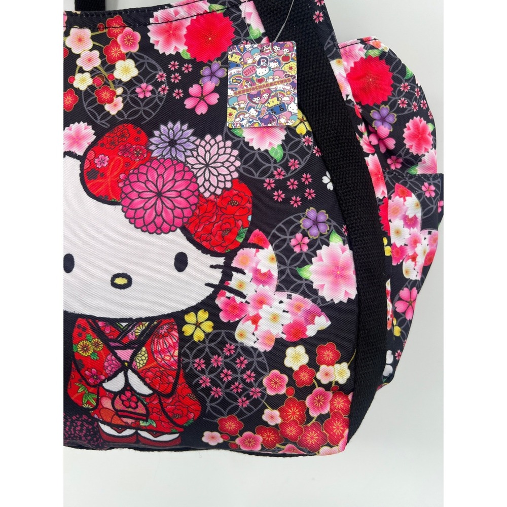 Sanrio Hello Kitty Balloon Tote Kimono Sakura‎ Zip Shoulder Bag Japan Exclusive - Picture 5 of 14
